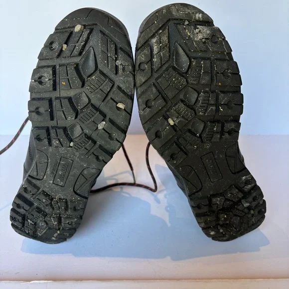 Brahma Women's Black and Pink Combat Boots Lace-up Slip resistant Size 9 - Picture 7 of 9